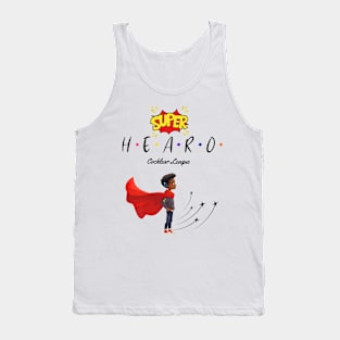 Super Hearo | Cochlear Implant | Hearing Loss | Deaf Tank Top